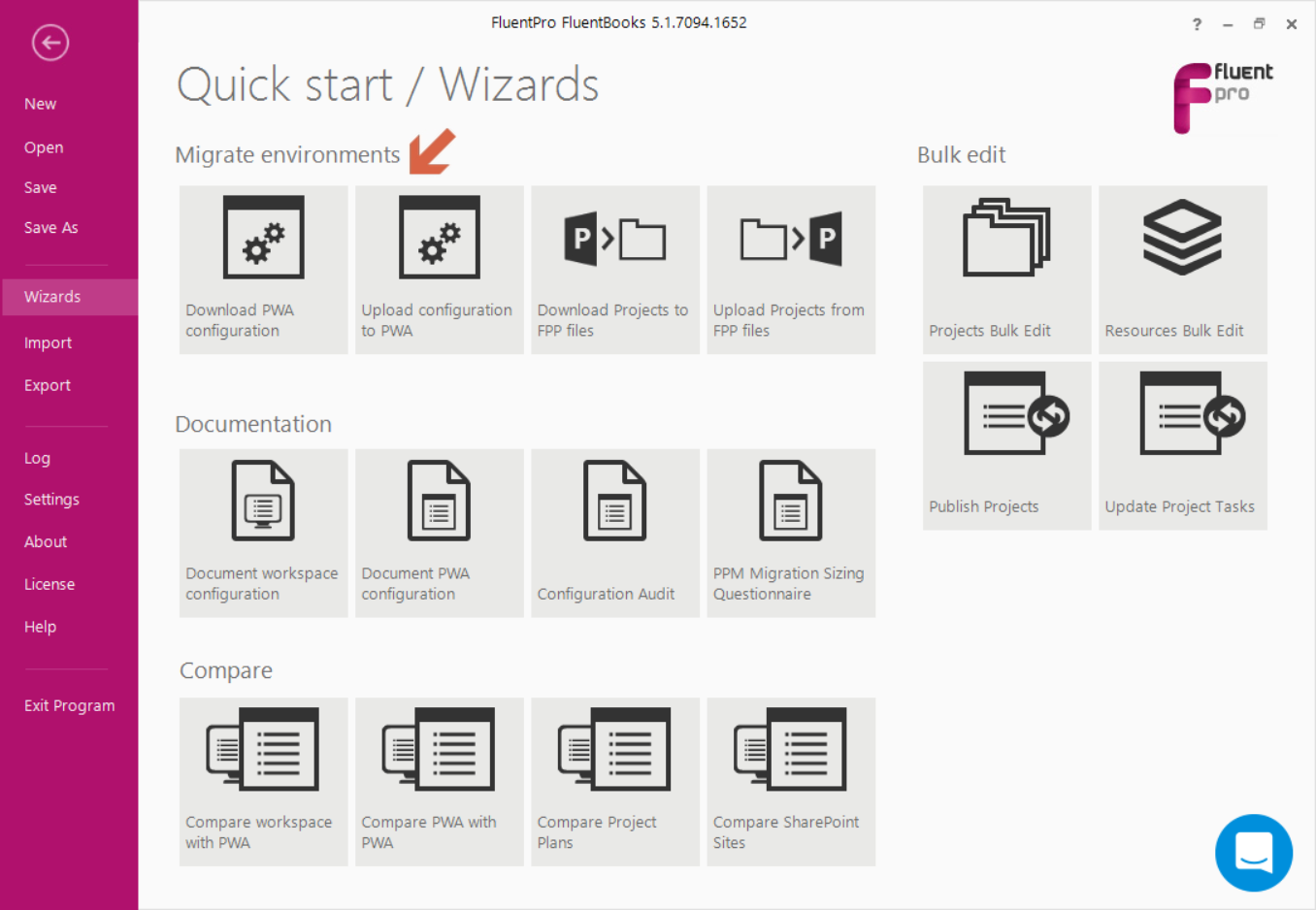 screenshot of FluentPro FluentBooks